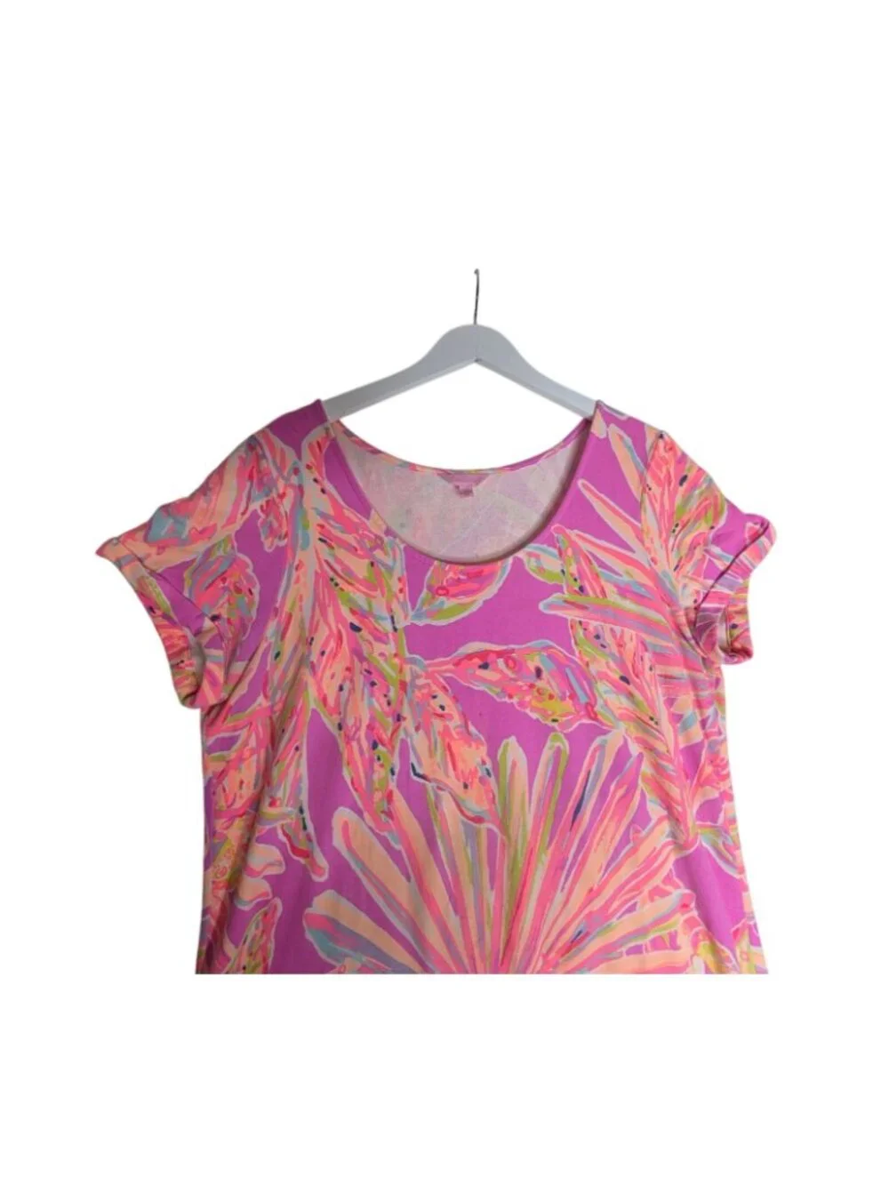 Lilly Pulitzer Tammy Dress Amethyst Sunseekers Pink Purple UPF 50 XL - Picture 4 of 11